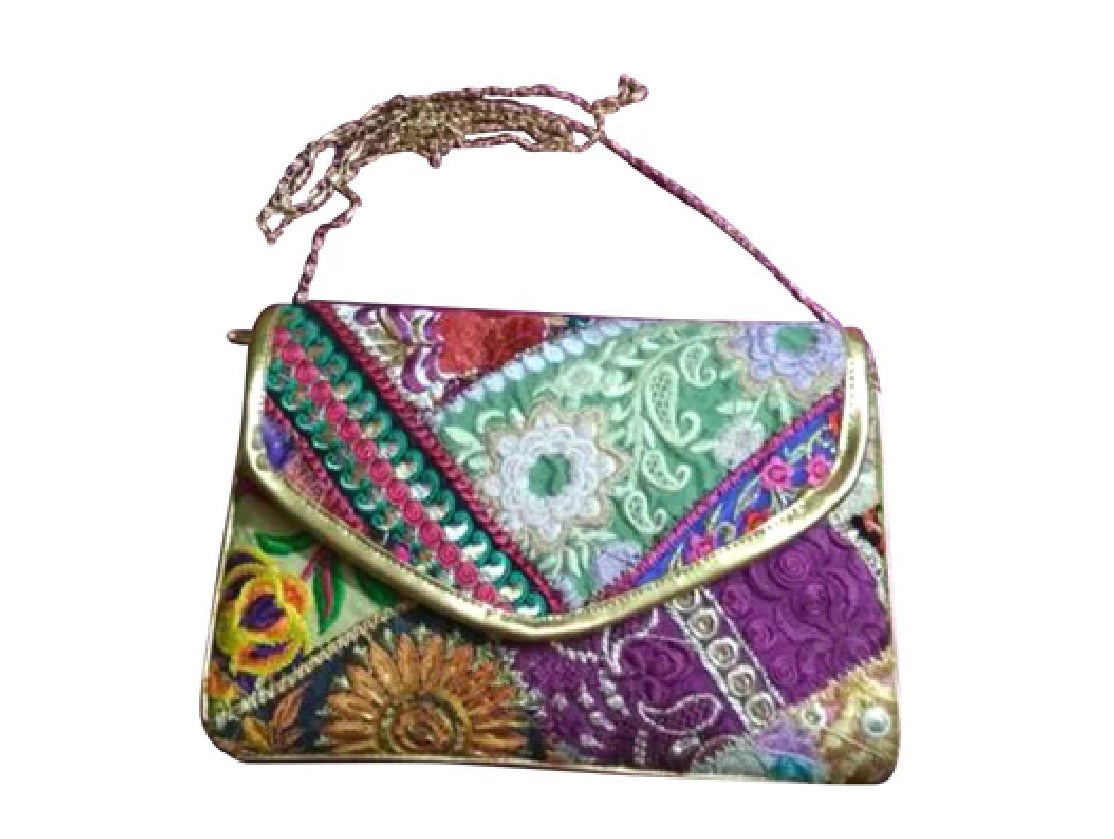 Embroidered evening bag