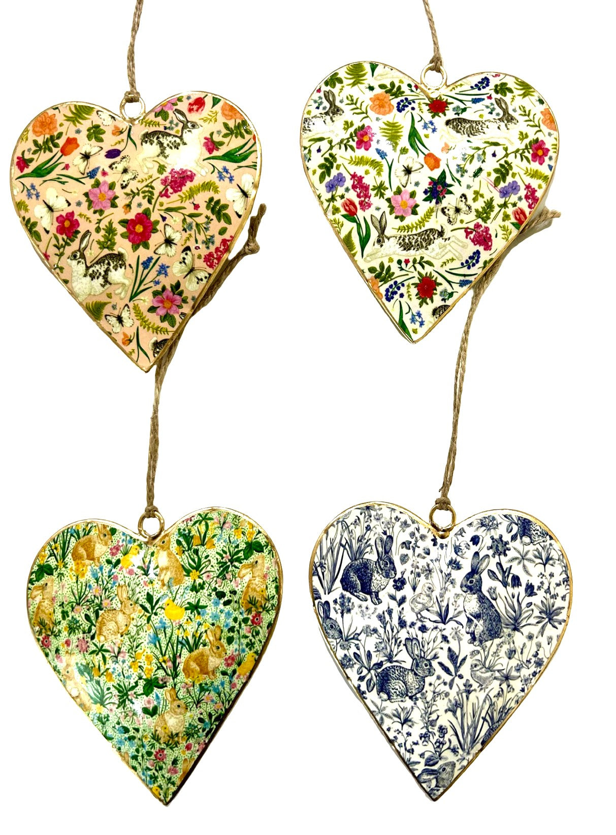 Toile & Spring Pastures Heart Set