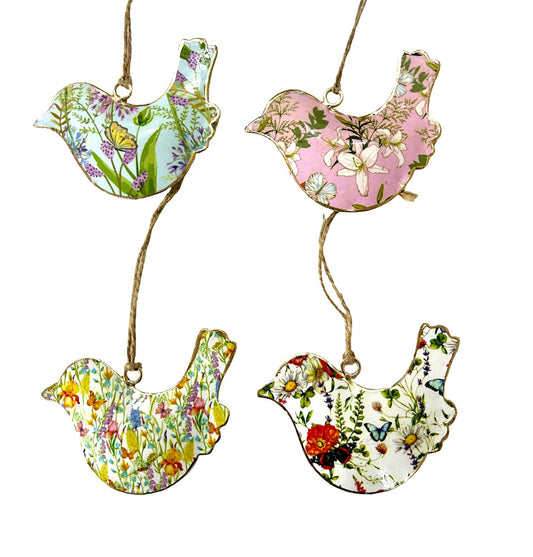 Wildflower & Butterfly Hanging Birds Set
