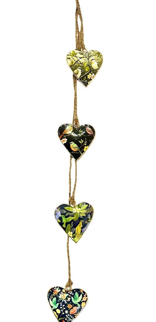 Arcadia Botanical Bird Mini Heart Set