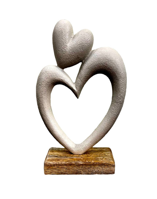 Carys Interlocking Heart Sculpture