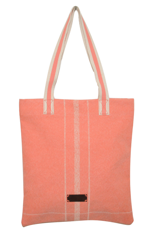 Peach Cotton Shoulder Bag