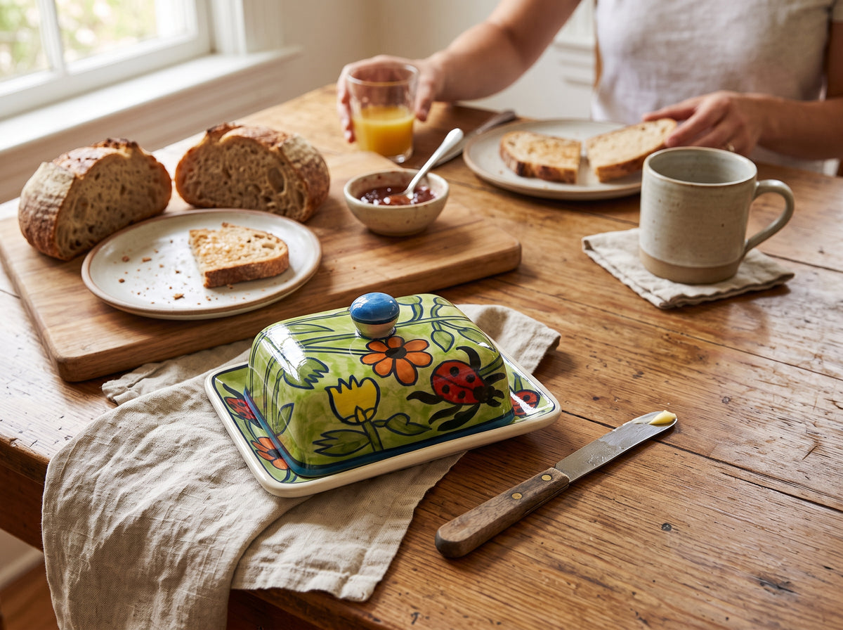 Ladybug Abode Butter Dish