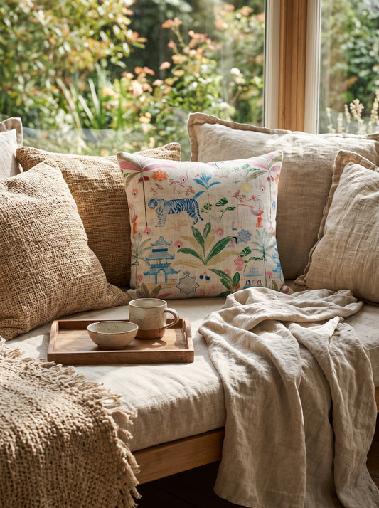 The Royal Bengal Cotton Cushion
