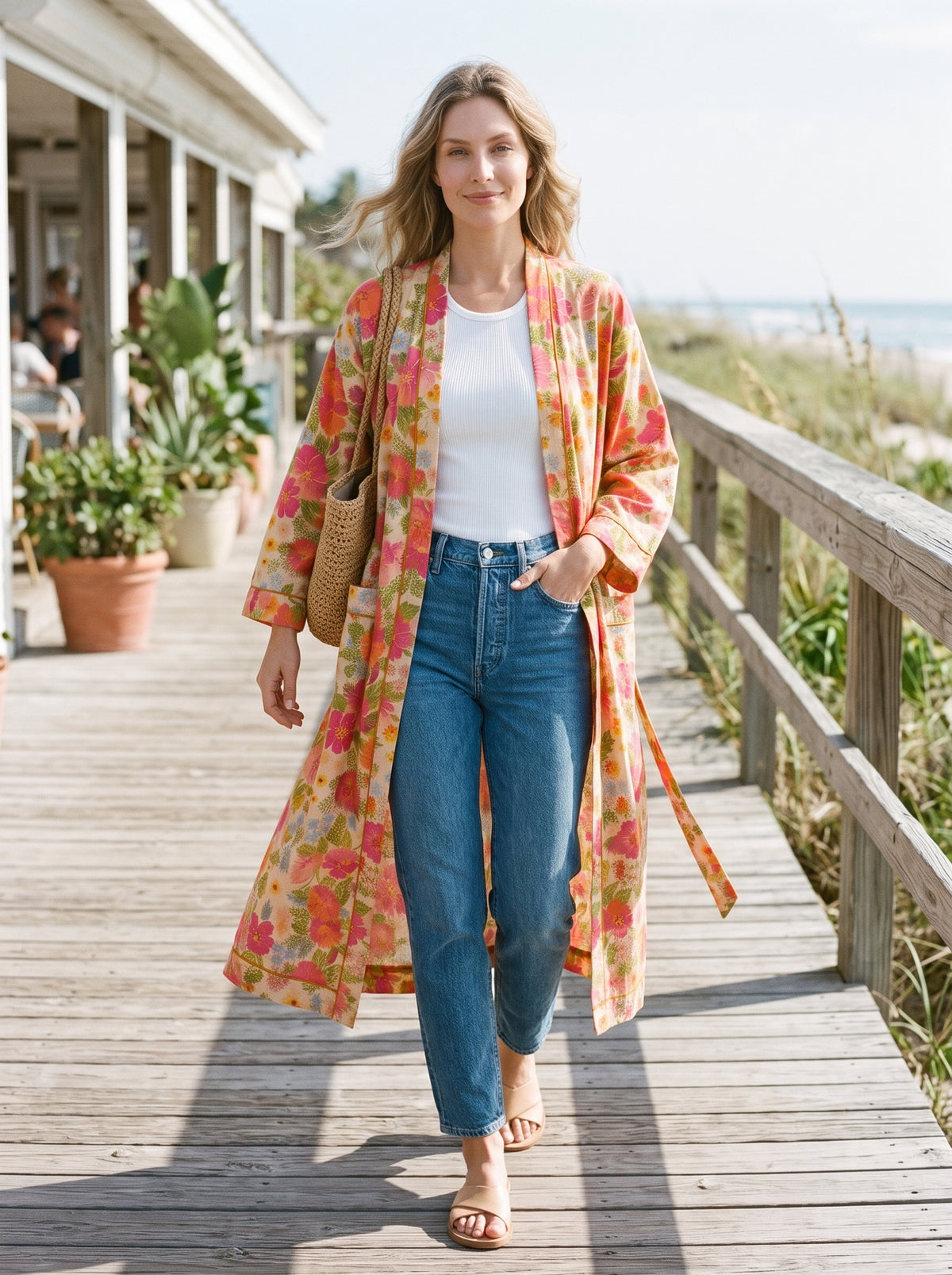 The Sunder Blossom Kimono Robe