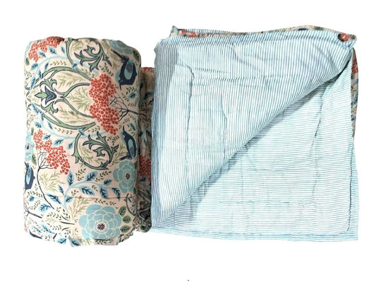 Blue Bird Digital Print Quilt
