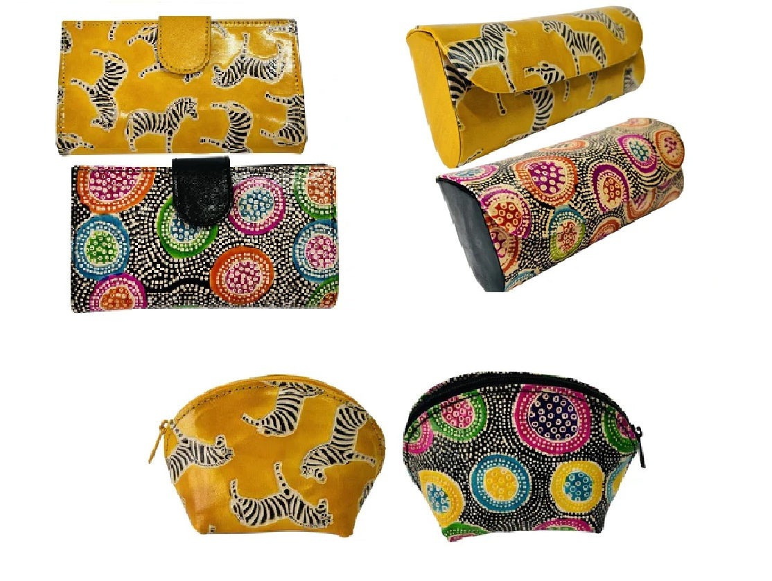 Set of 2 Leather Bag Organisation Sets