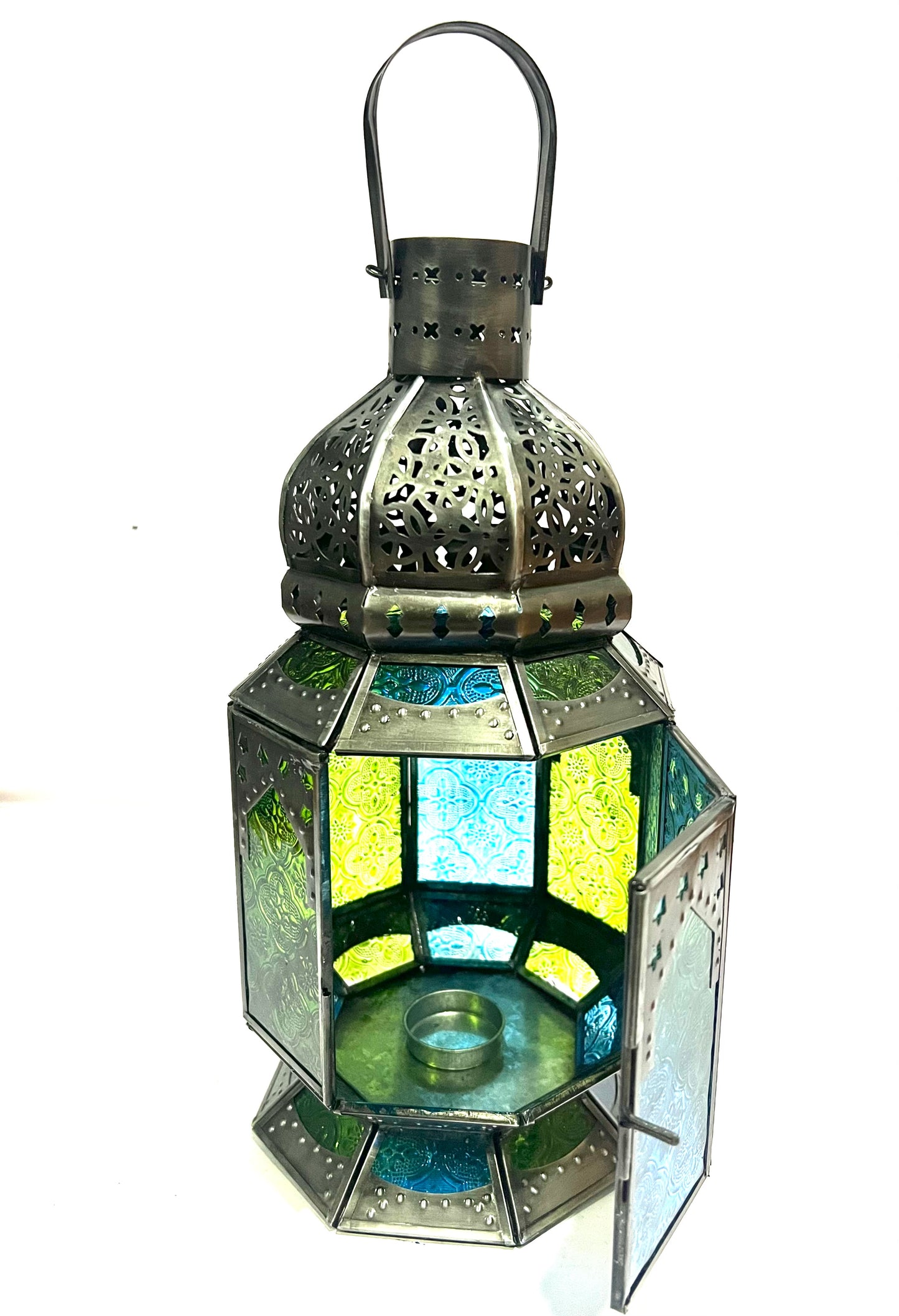 Turquoise /green brass antique