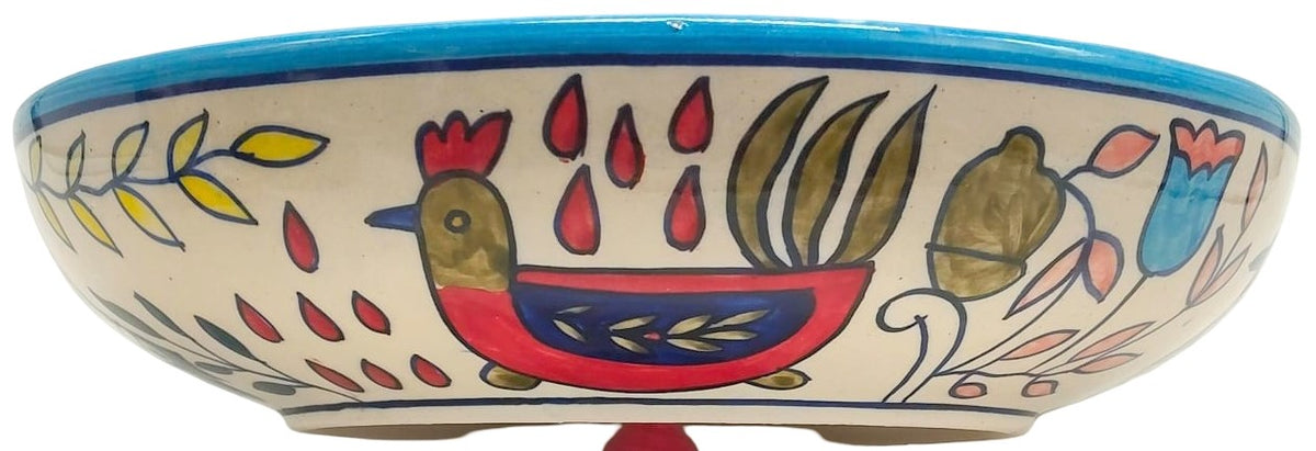 Hand-Painted Menagerie Salad Bowl