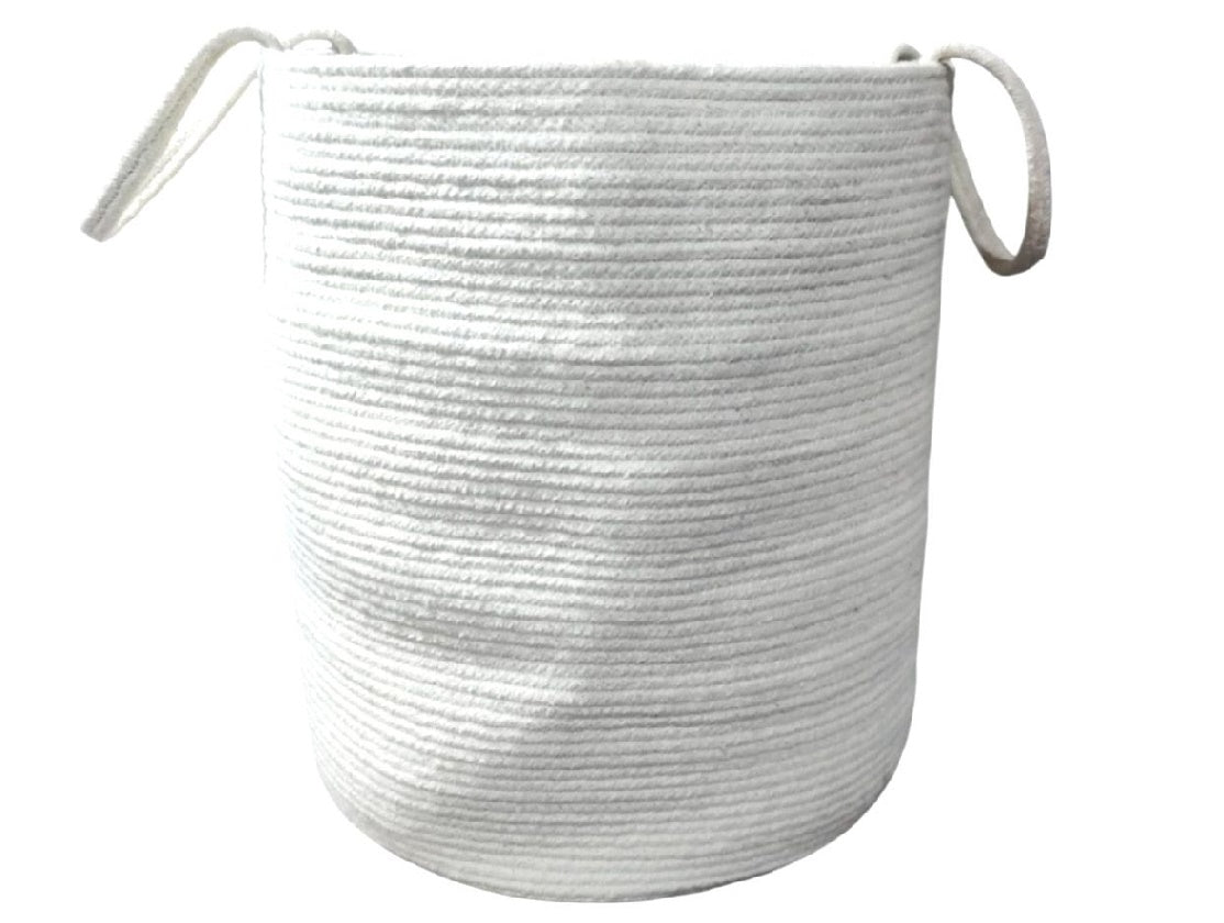 Large Cream Hand-woven Storage Basket