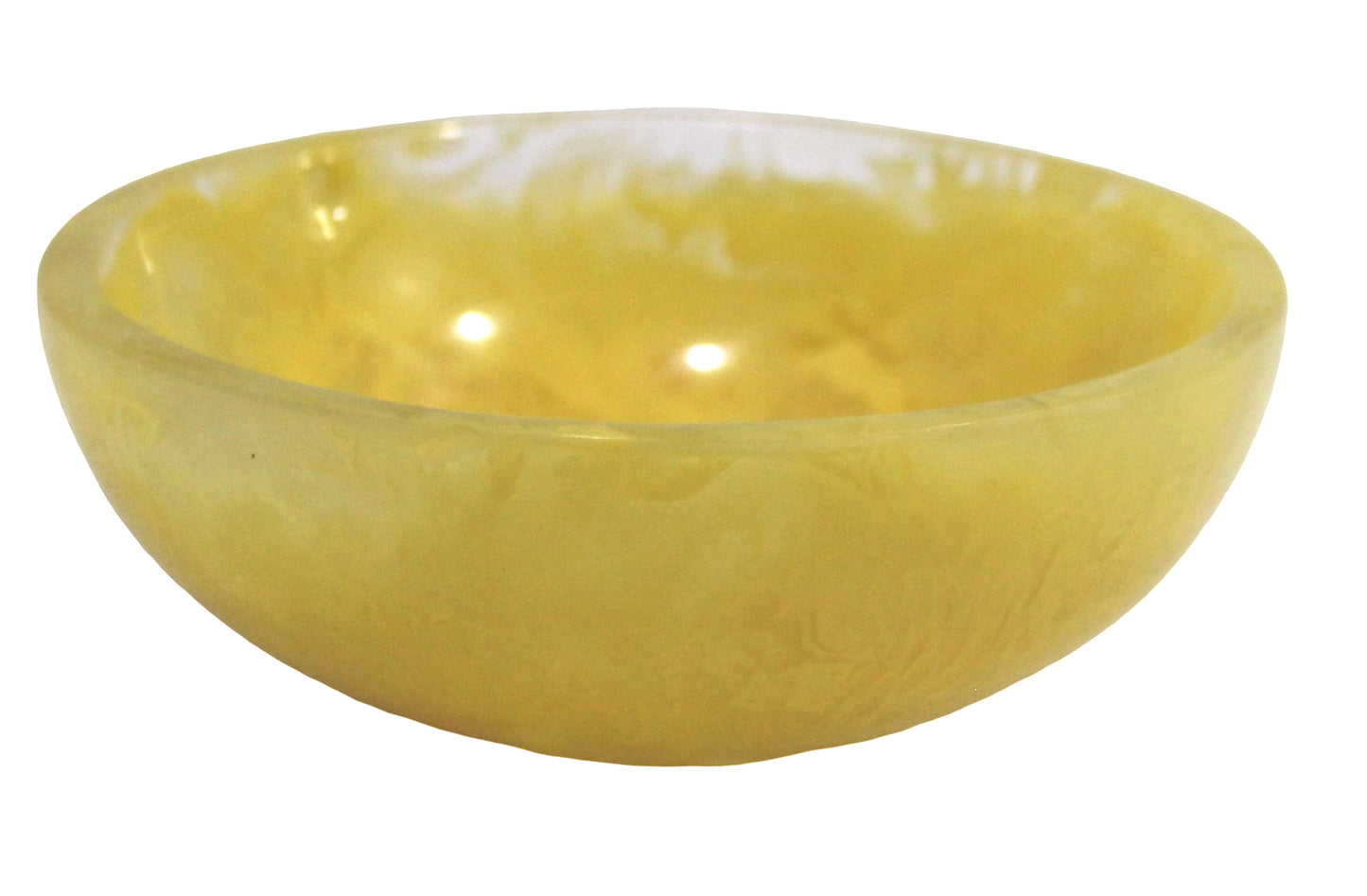 Lemon Yellow Resin Bowl