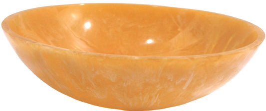 Amber Resin Salad Bowl