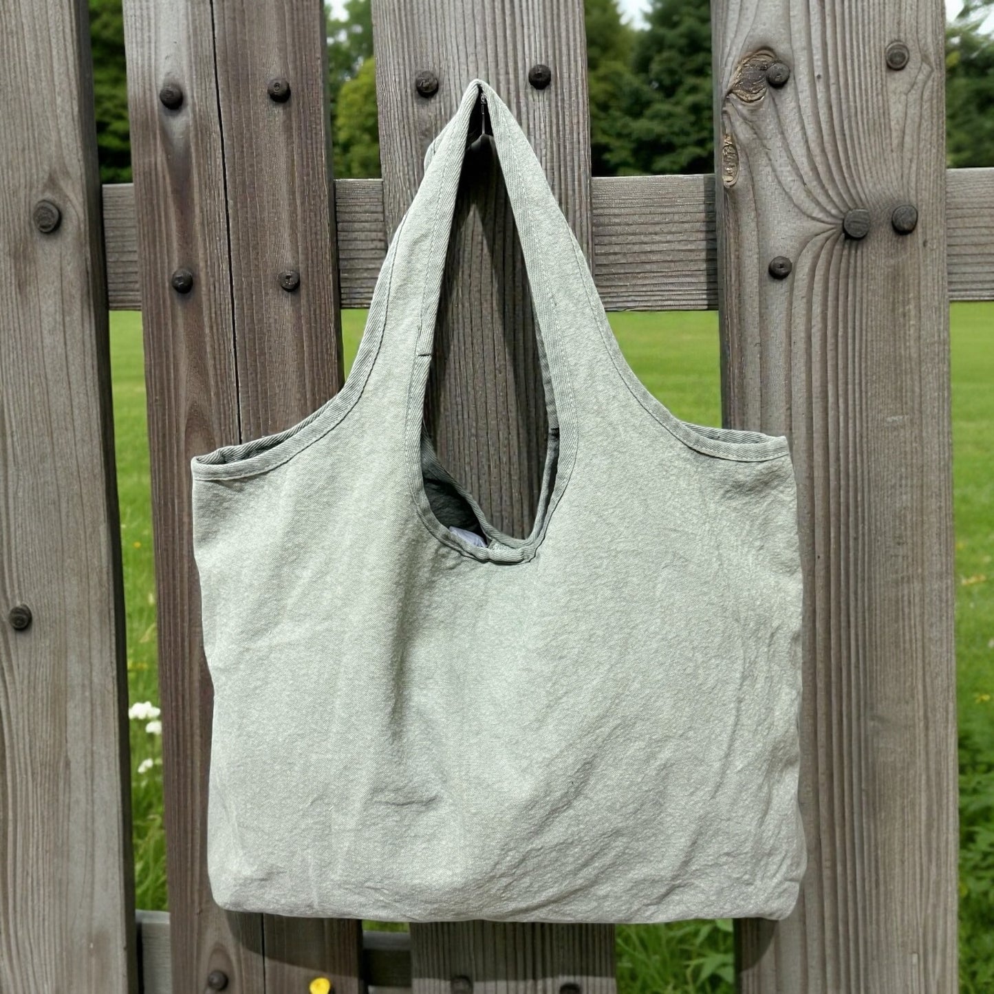 Sonoma Washed Canvas Slouchy Tote Bag