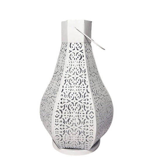 White iron lantern