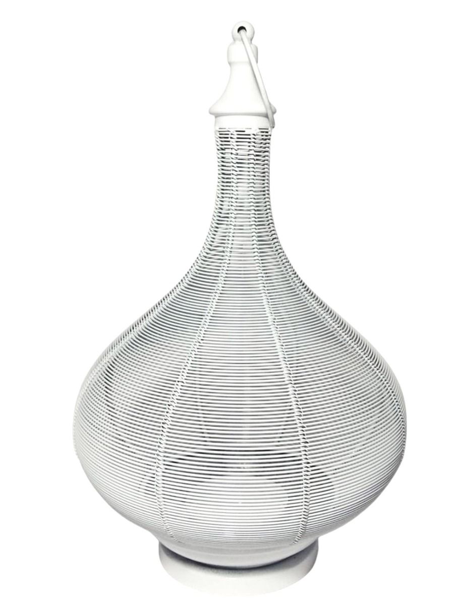 White iron lantern