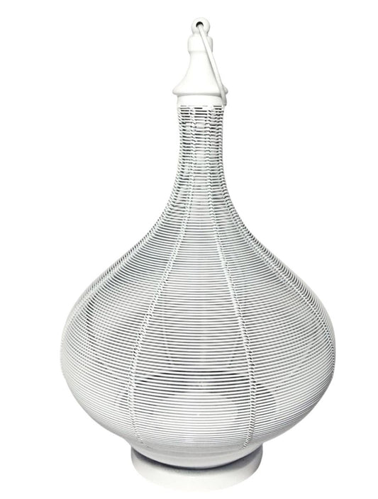 White iron lantern