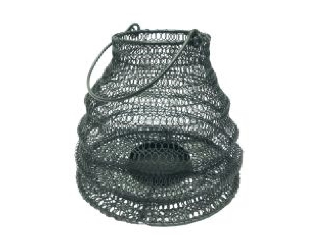 Medium Black Wire Lantern