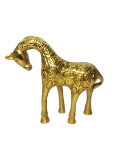 Brass plated giraffe 20cm