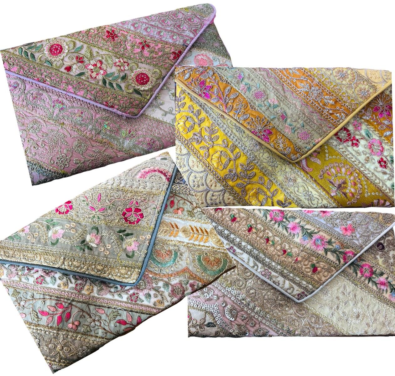 Ari Embroidered Evening Clutch