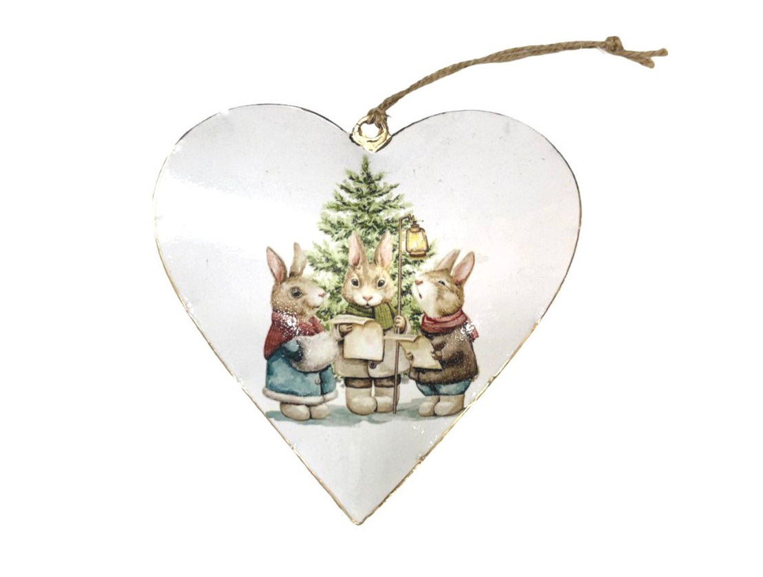 Heart Hanging with Christmas Mice