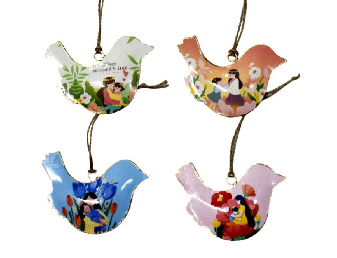 Set of 4 Mother's Day Hanging Birds