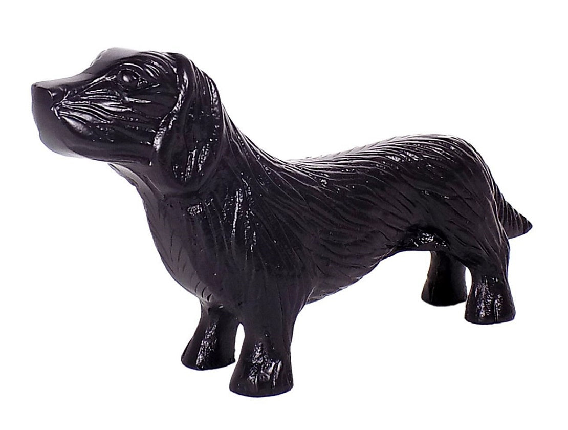 Handcrafted Brass Black Dog