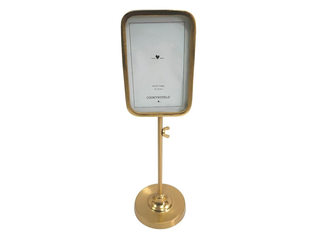 Brass frame on stand