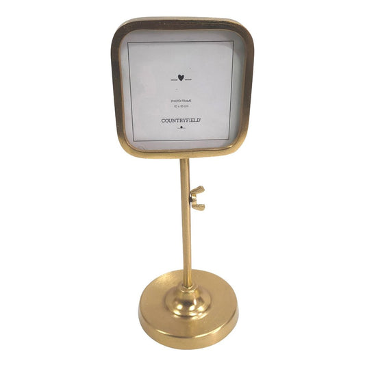Brass frame on stand