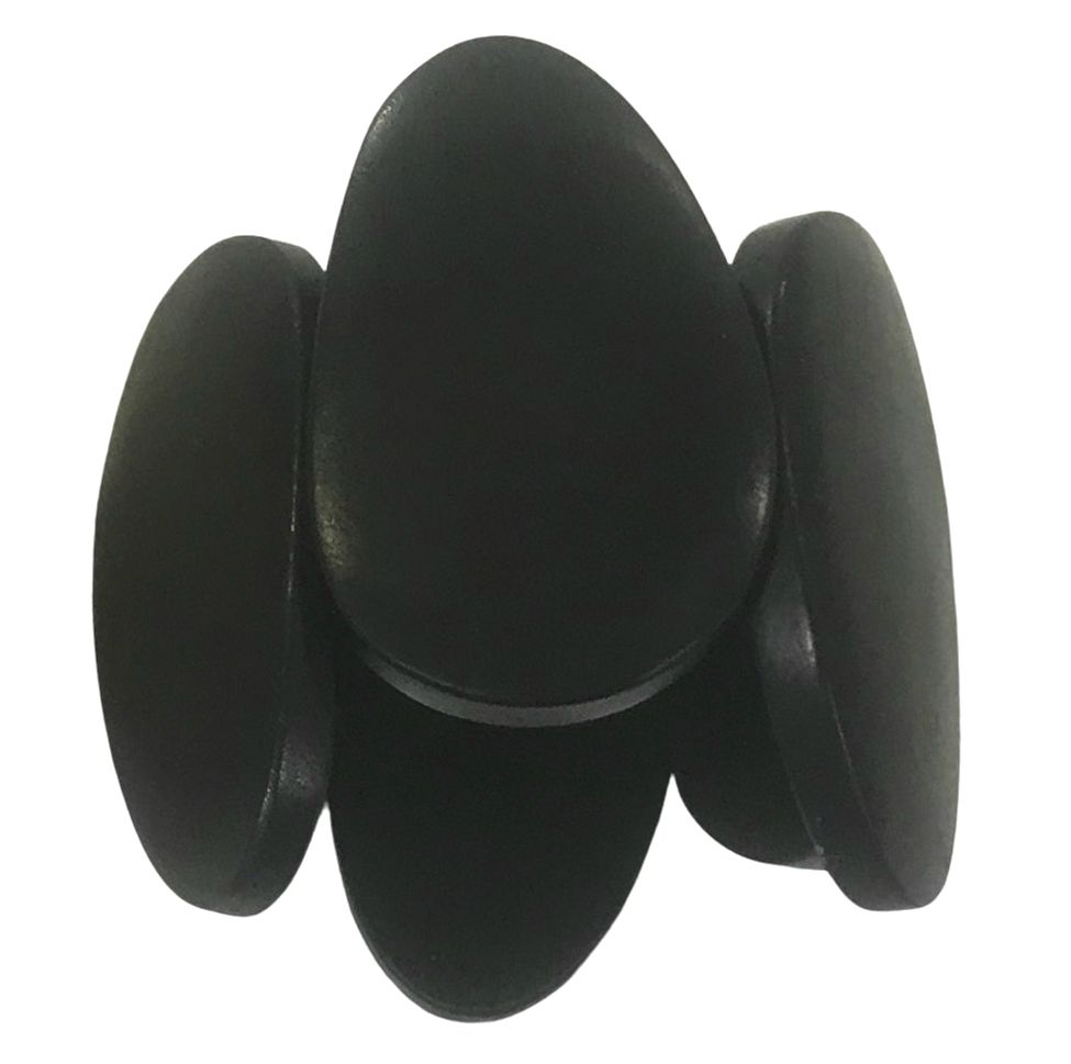 Chunky Black Wooden Bracelet