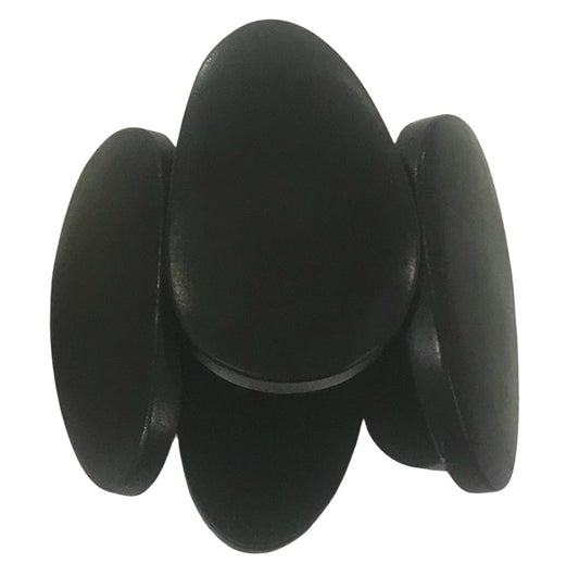 Chunky Black Wooden Bracelet