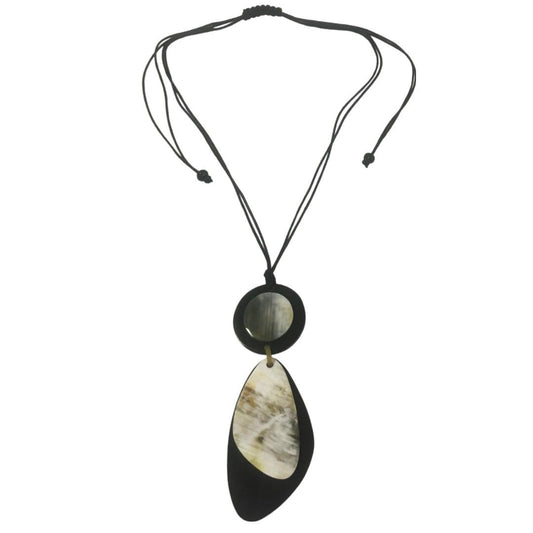 Horn & Wooden Statement Necklace