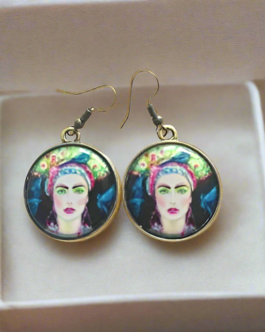 Frida Headscarf Earrings