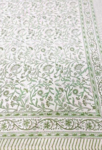 Milky Fern Traditional Block-Print Quilt