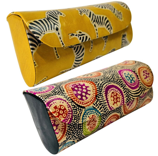 Set of 2 Leather Glasses Cases