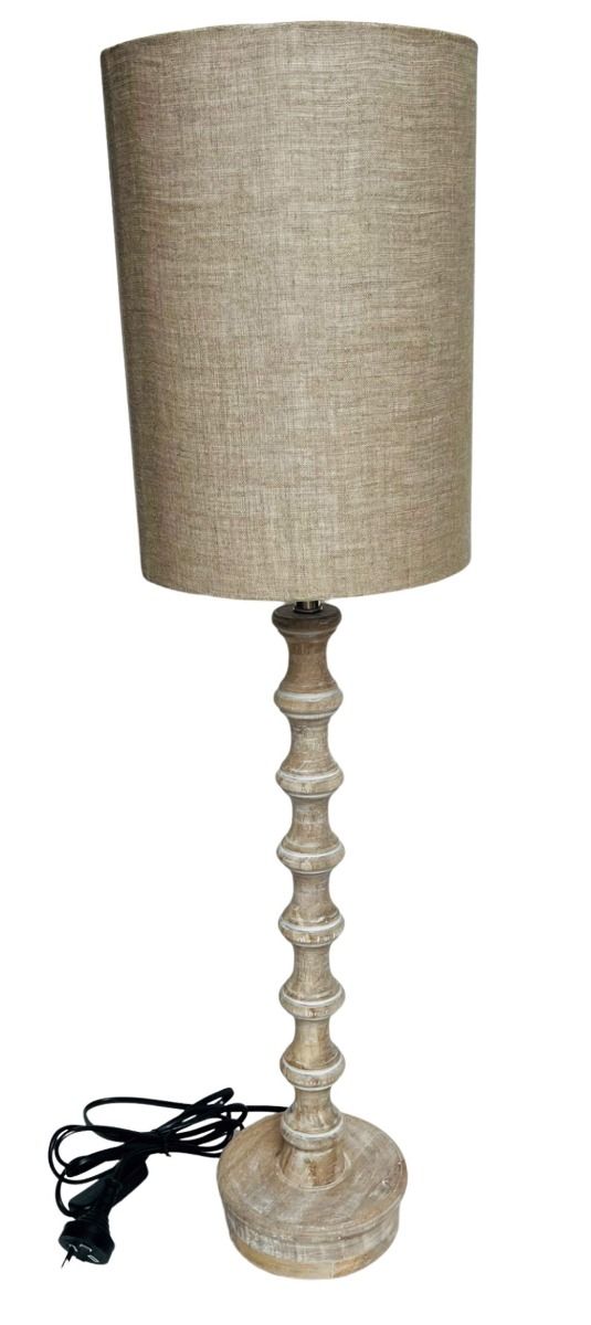 Hand-crafted Minimalistic Wooden Lamp with Shade