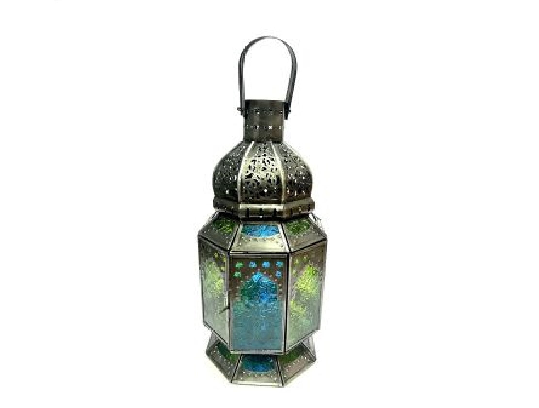 Turquoise /green brass antique