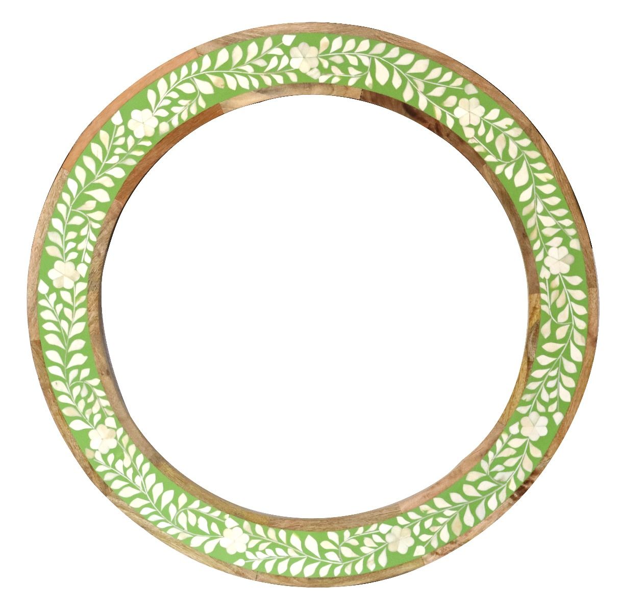 Maharani Pistachio Bone Inlay Garden Mirror