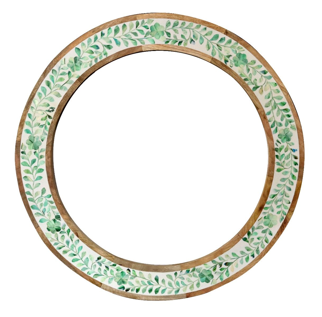 Maharani Sage Bone Inlay Garden Mirror