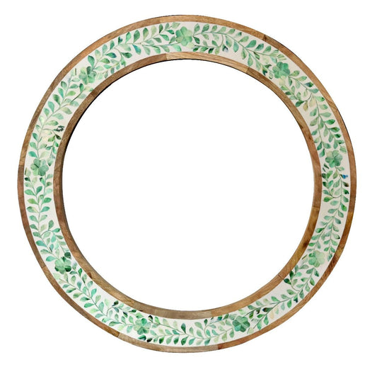 Maharani Sage Bone Inlay Garden Mirror