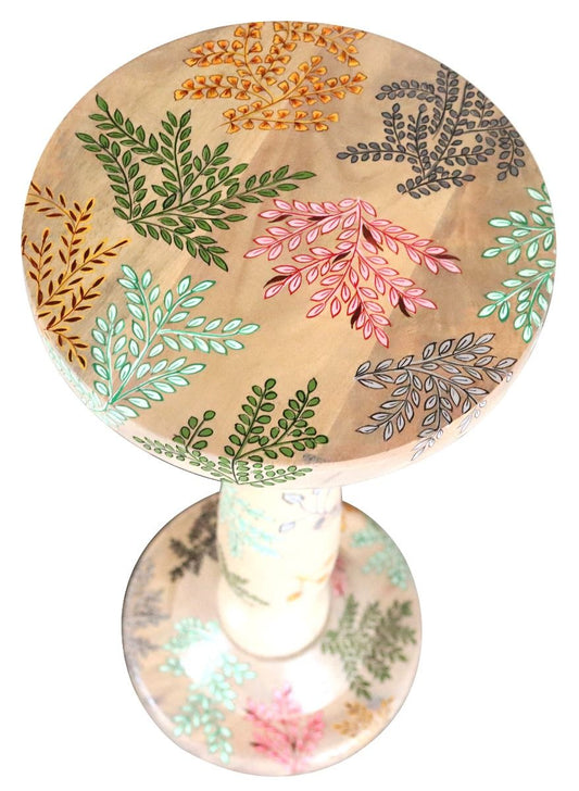 Hand Painted Solid Wood Side Table