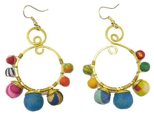 Multi earrings in hoop design
