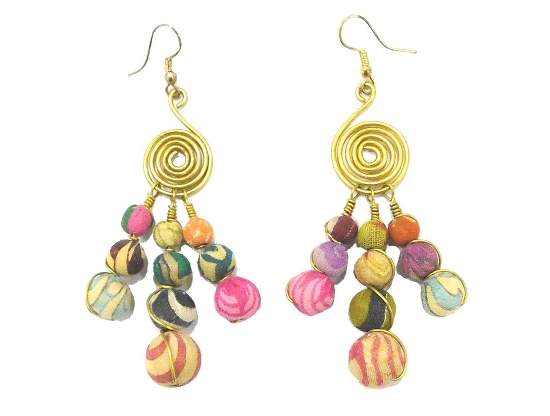 Multi earrings with hangings