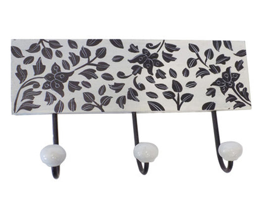 Hand painted triple hook