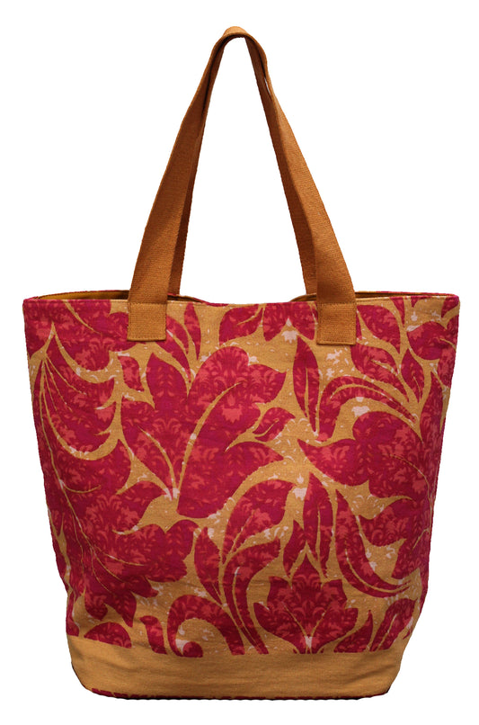 Pink and Orange Leaf Bag