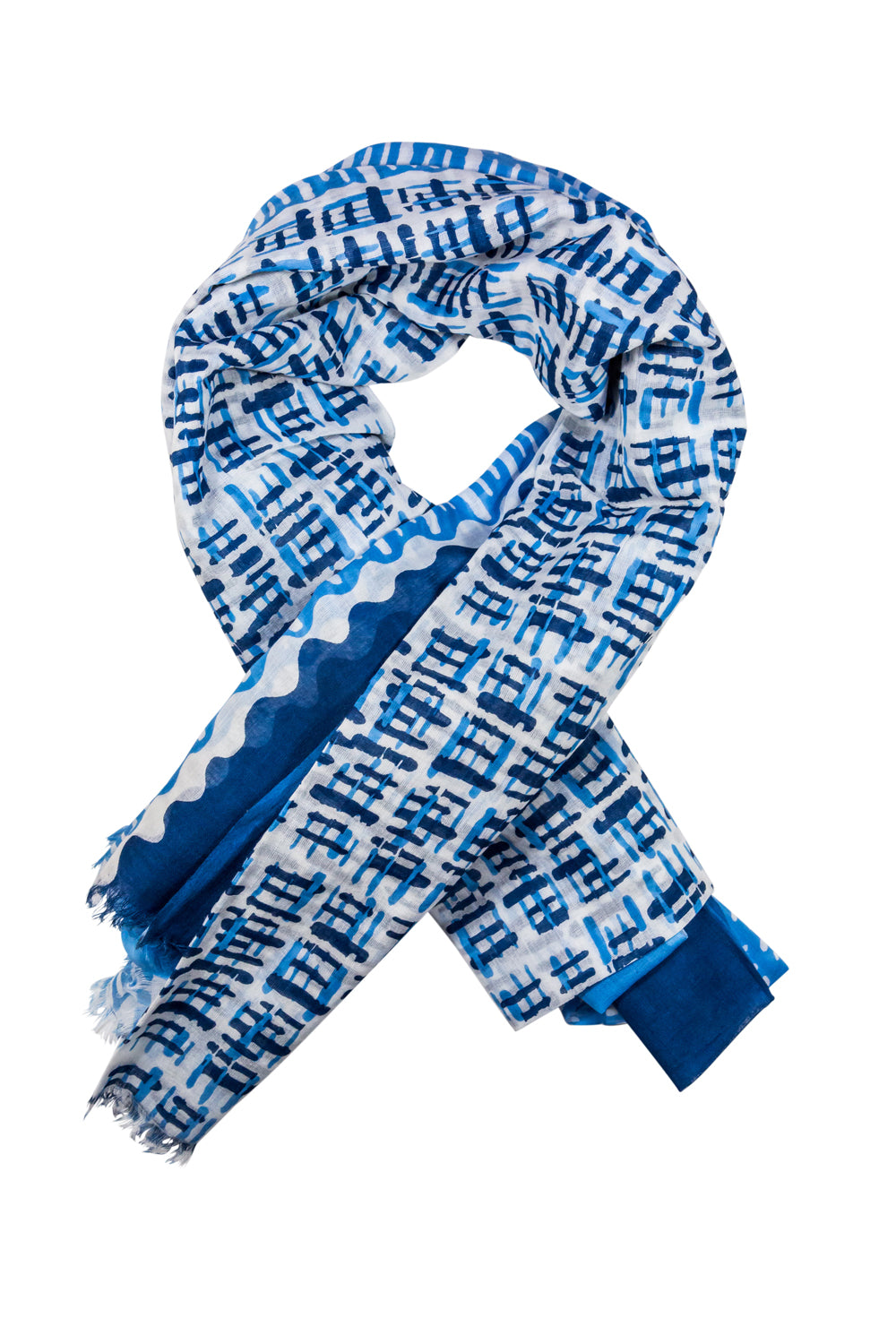 Blue Cotton Scarf