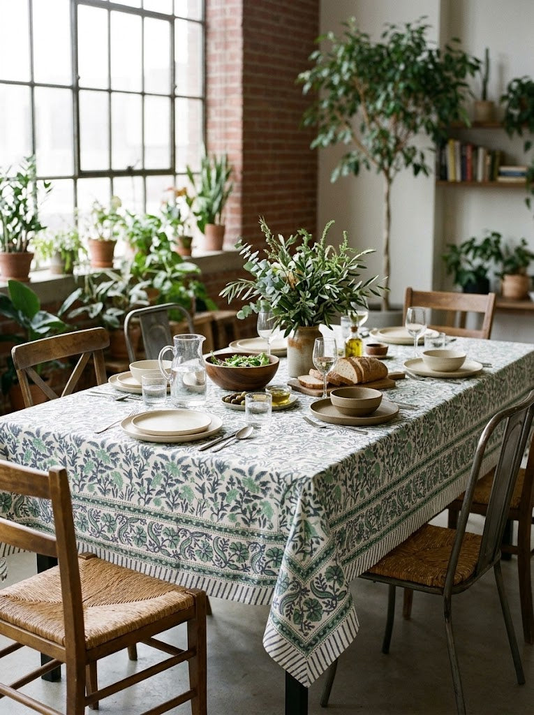 Emerald Meadow Tablecloth