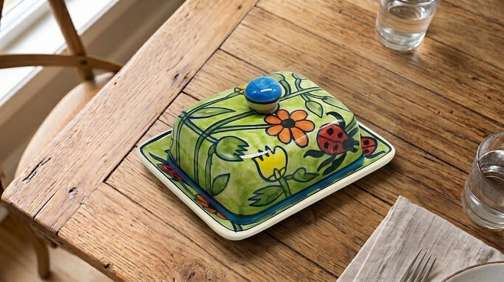 Ladybug Abode Butter Dish