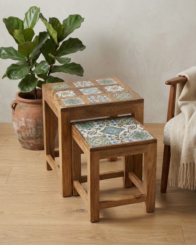 Andalusian Mosaic Nesting Side Tables