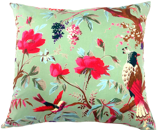 Serene Mint Rainforest Cushion