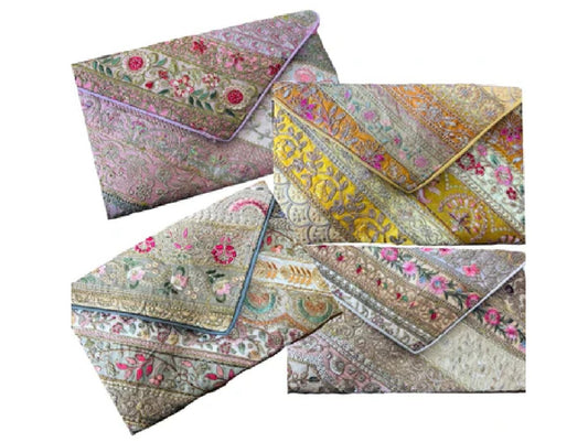 Ari Embroidered Evening Clutch